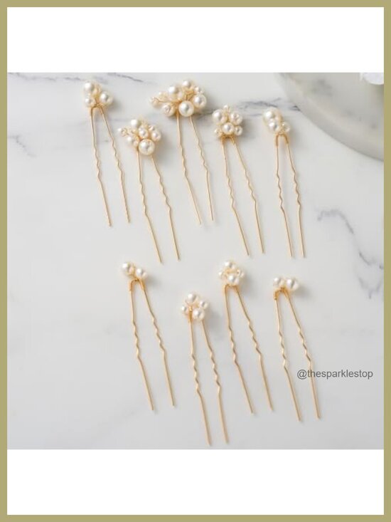 9Pcs Pearl Bridal Hair Pins Wedding Hair Accessories Hair Styling Pins
